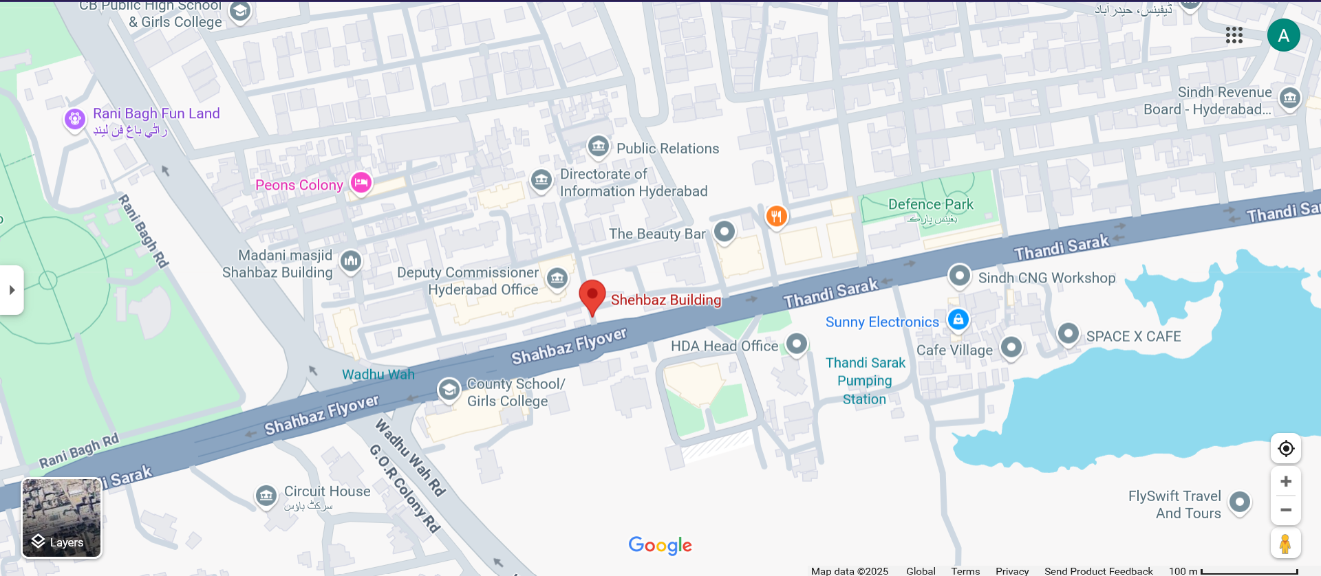 Map to Akhuwat Office
